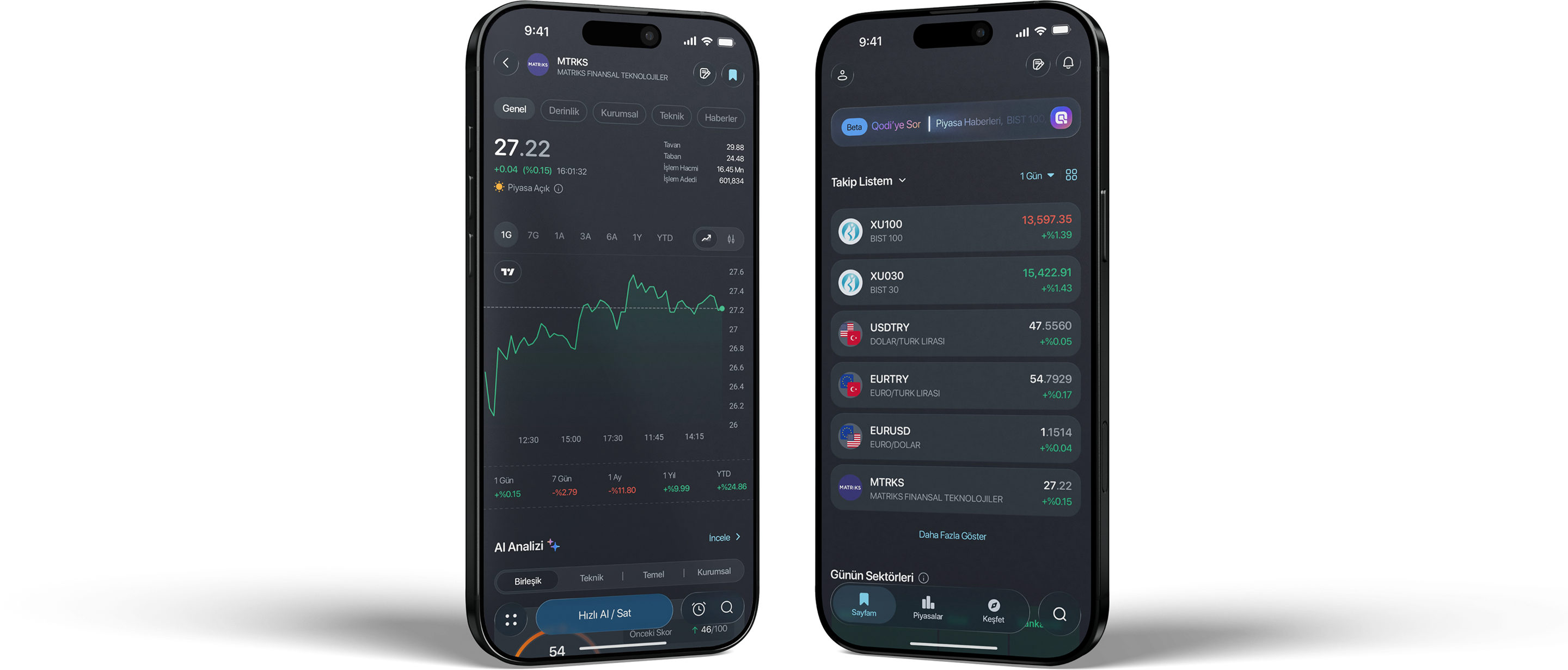 IQx koyu tema önizlemesi